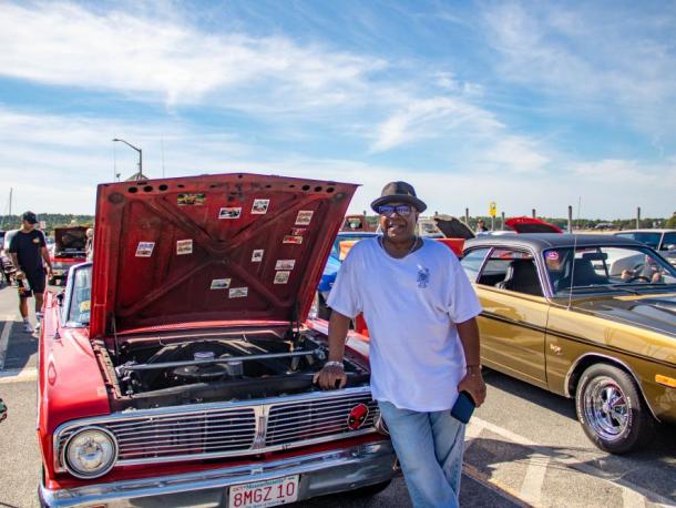 A contestant shows off his car at the 2025 festival's car show. File photo