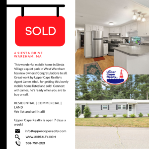 Listed & Sold by agent James Abdu, Upper Cape Realty