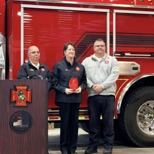 From left, Mark Rodgers, Karin Baker and Patrick Haskell