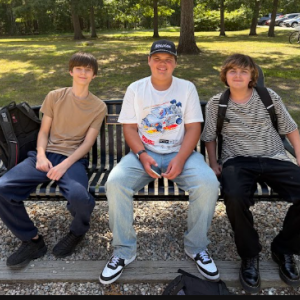 Wareham High School students said they are looking forward to specialized classes and clubs. From left: Caden Howes, Jackson Ip and Sebastian Avilla. Photo by Christian Uva